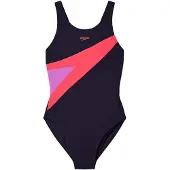 Speedo Badeanzug "HYPERBOOM BUTTERFLY BACK 1PC BLK/PNK", Jungen, Gr. 14 (158/164), N-Gr, schwarz (blk, pnk), Obermaterial: 100% Polyester, Badeanzüge Badeanzug