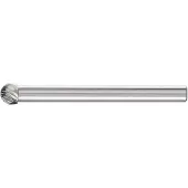 PFERD Hartmetall-Kleinfrässtift mit 3-mm-Schaft, Kugelform KUD, Zahnung 5