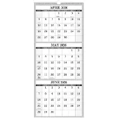 Merkloos Wandkalender 2023-2024 mit Monatsübersicht für 3 Monate