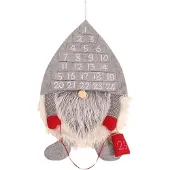 Merkloos Wiederverwendbarer Adventskalender aus Filz für Weihnachten mit 24 Fächern