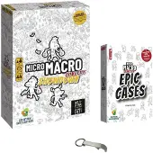 OEM Brettspiel-Set: MicroMacro Showdown + Epic Cases, ab 10 J., 1–4 Spieler