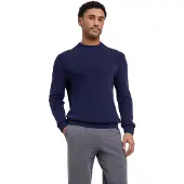 Falke Herren Pullover, L, Lila, Struktur,Rippe, Baumwolle