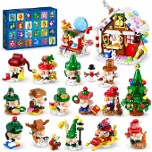 PLAXSOON Adventskalender 2026 Weihnachtswichtel Dorf Bauset für Kinder 8+