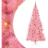 vidaXL Weihnachtsbaum Rosa 240 cm PVC
