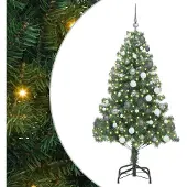 vidaXL Weihnachtsbaum Grün 180 cm PVC