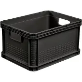 OEM Transportbox-Set, 8 x 20 l, Polypropylen, stapelbar, graphitgrau
