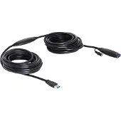 DeLOCK USB3.0-A - USB3.0-A, 10m, 10 m, USB A, USB A, USB 3.2 Gen 1 (3.1 Gen 1), Männlich/Weiblich, Schwarz