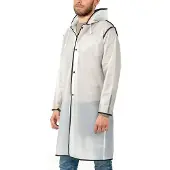 Perletti Regencape Wasserdicht Damen Herren Reflktierende Details - Regenjacke W