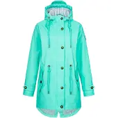 Ankerglut Damen Women's Friesennerz Raincoat Rain Jacket With Hood Waterproof We