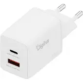 Digitus USB GaN Charger 45W, 1x USB-C, 1x USB-A, Drinnen, AC, Weiß