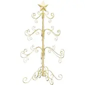 Syfax Metall Weihnachtsbaum Gold 90 cm Pulverbeschichteter Stahl