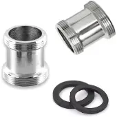 Merkloos 2 Stück Messing-Anschlussstücke (Adapter) M22 für Küche und Badezimmer