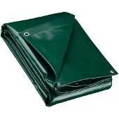 OEM Abdeckplane 3x4 m dunkelgrün, wasserdicht, 650 g/m², mit Ösen