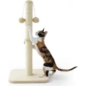 Dripio Kratzbaum für Katzen, 36x36x74 cm, Sisal, Beige