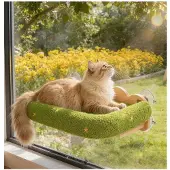 Dripio Katzenhängematte fürs Fenster, weiches Katzenbett, 62,5x34,5x9 cm