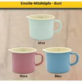 Kruger Milchtopf KRÜGER, blau, H:11cm Ø:12cm, Töpfe, Milchtopf, Literskala, 1 Liter, für Induktions-Kochfelder geeignet