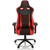 Dripio Gaming-Stuhl SX 04, Stoff/Kunstleder, Schwarz/Rot