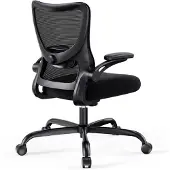 Dripio Ergonomischer Bürostuhl, 3D-PU-Armlehnen, Mesh, höhenverstellbar
