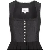 Nübler Dirndl NÜBLER "Dirndl lang Saskia", Damen, Gr. 50, EURO, schwarz, Obermaterial: 100% Viskose CV., Kleider Dirndl, Topseller