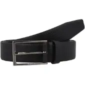 BOSS Ledergürtel "Carmello", Herren, Gr. 95, schwarz (schwarz 001), Rindsleder, unifarben, Gürtel Ledergürtel, in strukturierter Optik