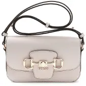 GUESS Umhängetasche Schultertasche Janie Convertible Xbody Flap Stone beige