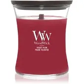 Woodwick Velvet Plum Duftkerze mit Holzdocht 275 g