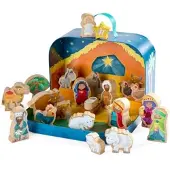 Haba Spielwelt "im Koffer - Weihnachtskrippe", bunt, Spielfigurenwelten, Kinder, Spielwelt
