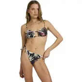 Roxy Bikini-Hose "Pt Beach Classics Ts Bikini", Damen, Gr. M, bunt (anthrazit wind swept floral), Obermaterial: 85% Polyester, 15% Elasthan., Badehosen Bikini-Hose