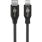 Pro Lightning - USB-C Lade- und Synchronisationskabel, MFi-Kabel für Apple iPhone/iPad Schwarz