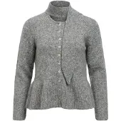 Object Schößchen Strickjacke Grau XL