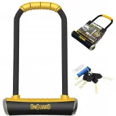 Onguard Pitbull LS 8002 U-Lock Fahrradschloss 14mm Stahl Gelb