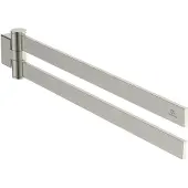 Ideal standard Conca Cube Doppelte Handtuchstange, schwenkbar, T5395GN, Farbe: Silver Storm