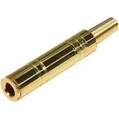 S-Conn Klinkenkupplung Mono 6,3mm Metall, vergoldet