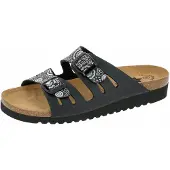 Lico Pantolette "Pantolette Bioline Lady Classic", Damen, Gr. 38, schwarz, Synthetik, Schuhe Pantolette