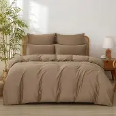 OEM Bettwäsche-Set 4-tlg. 135x200 cm, 100% Baumwolle, Satin, Reißverschluss