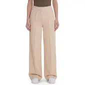 GUESS Damen Hose Olympe Straight Pants Relaxed Fit Braun