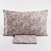 OEM Bettwäscheset 3-tlg. rosa 250x200 cm Perkal Baumwolle