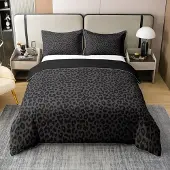 OEM Kingsize-Dekbedovertrek mit Leopardenmuster, 100% Baumwolle, 228x228 cm