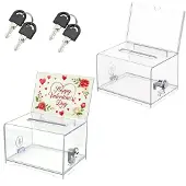 OEM Acryl-Dispenserbox, abschließbar, transparent, 2 Stück
