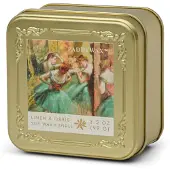 PADDYWAX Impressionist Degas "Tänzerinnen, Rosa & Grün" Duftkerze im Blechgehäuse, 99g