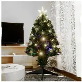 OEM Weihnachtsbaum aus Glasfaser, kaltweiß, 90 cm