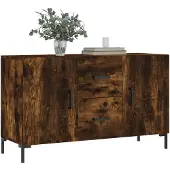 vidaXL Sideboard Räuchereiche 100x36x60 cm Holzwerkstoff