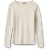 Wheat Wool T-shirt Long Sleeve Alfie eggshell melange (1141) 110