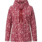 Sieh an! Trainingsshirt SIEH AN "Freizeit-Sweatshirt Sweatshirt", Damen, Gr. 46, rot (kirsche, champagner, bedruckt), Basic, Shirts Trainingsshirt