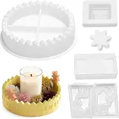 OEM Adventskalender Kerzenhalter Formen Set, Silikon, 2 Stück