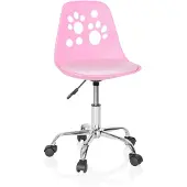 OEM Kinderdrehstuhl Fancy I, Kunstleder, rosa, höhenverstellbar