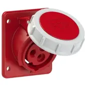 Pce 4132-9f87 CEE-Anbausteckdose schräg (75x85mm) 16A 3p 9h IP67 41329f87