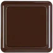 Hager WWG1111BR Steckdose SCHUKO mit Klappdeckel und Rahmen WG Up IP44, braun glänzend