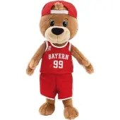 Nici Kuscheltier "FC BAYERN MÜNCHEN, Bär Ben, 35cm schlenkernd", rot (braun), Plüschfiguren, KinderB:15cm H:35cm L:15cm, Plüsch, Polyester, Kuscheltier, mit Trikot, B:15cm H:35cm L:15cm