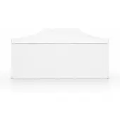 Ambitent Faltpavillon 3x6 m ALU Standard – Sechskantprofil 40 mm, Plane 450 g/m², 4 geschlossene Seitenwände, 62 kg - Weiß